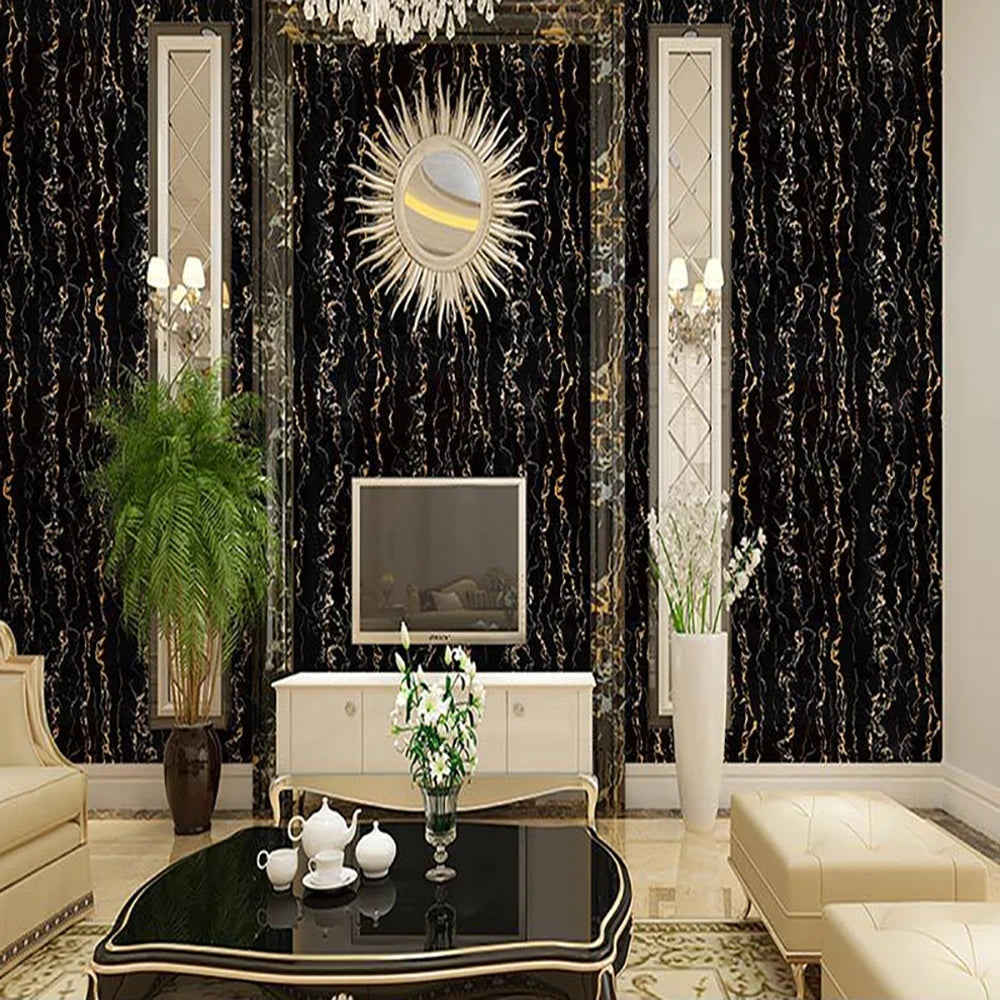 40cm kitchen waterproof and oil resistant PVC self-adhesive marble wall sticker easy to clean home decoration wall sticker