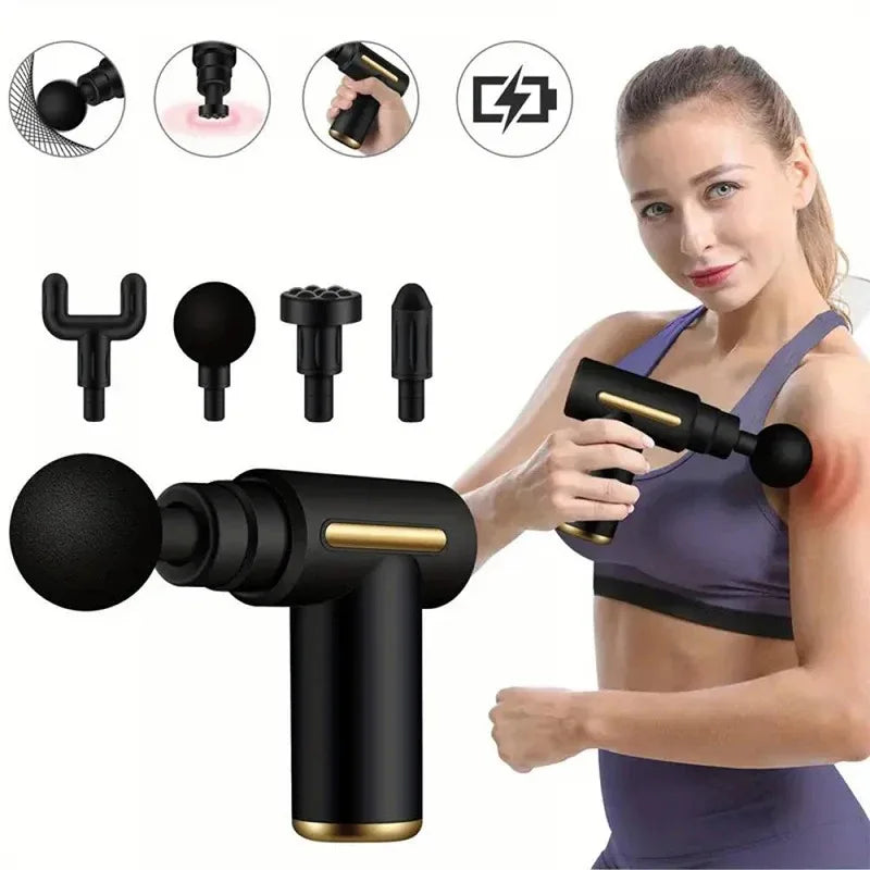 Fascia Gun Muscle Relaxation Massager Electric Vibration Massage Gun Professional Grade Neck Membrane Gun 2025