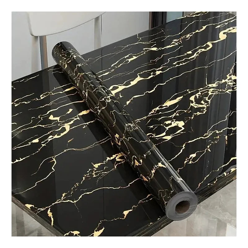 40cm kitchen waterproof and oil resistant PVC self-adhesive marble wall sticker easy to clean home decoration wall sticker