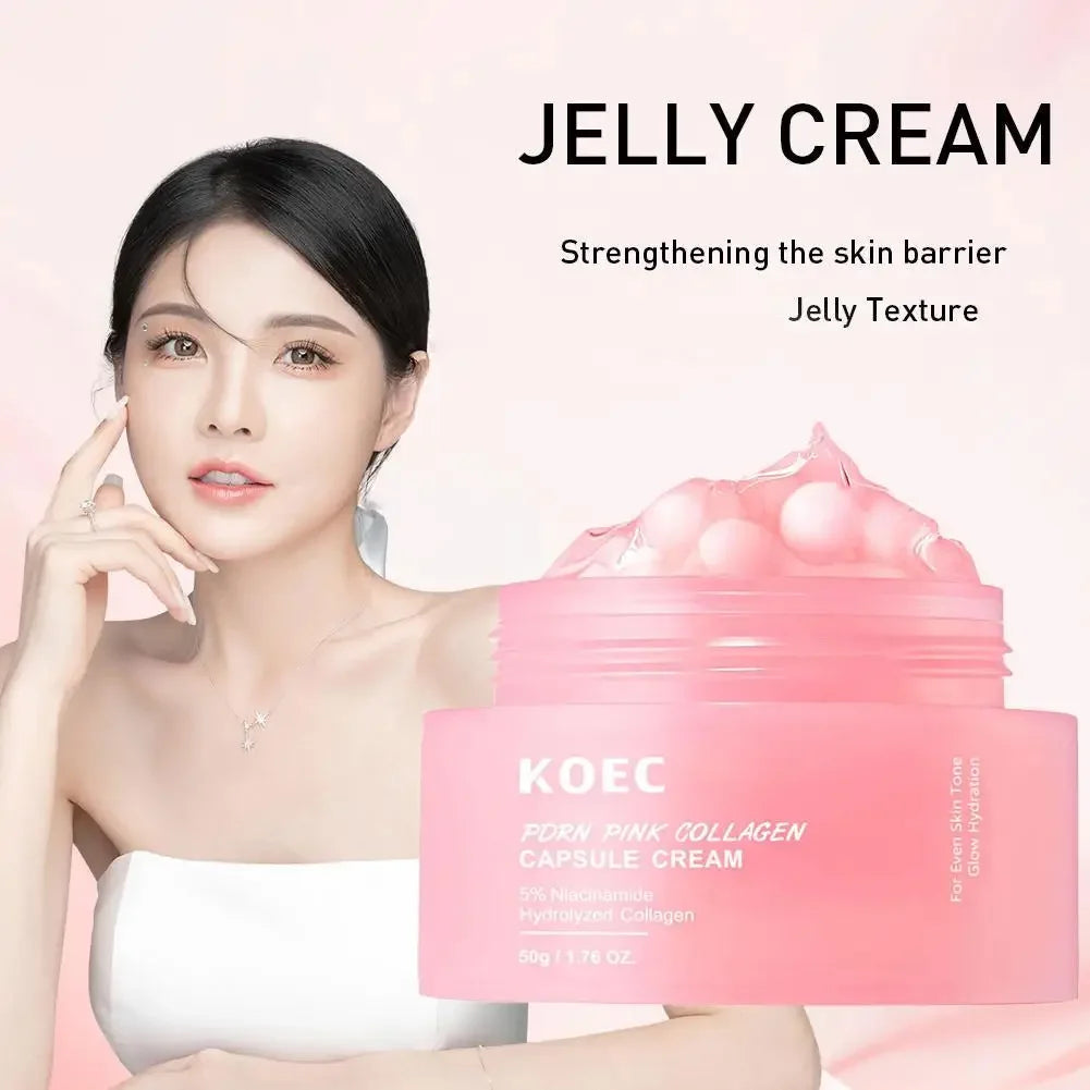 5% Niacinamide Hydrolyzed Collagen Deep Hydrating Jelly Cream Moisturizer Plump Moisturizing And Nourishing Skin Care Cream