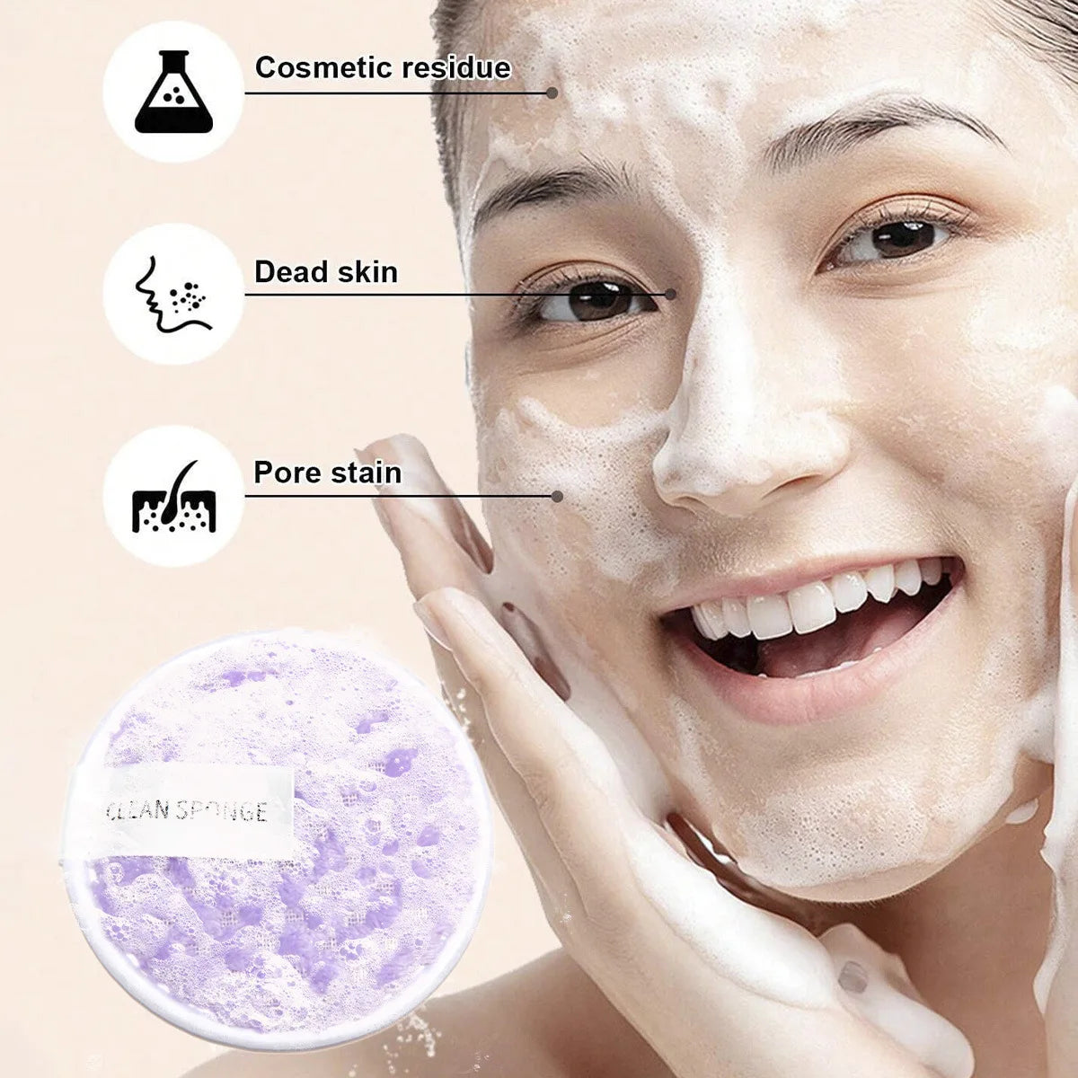 33pcs beauty set makeup kit  large and small beauty sponges for flawless makeup application and removal of makeup full set